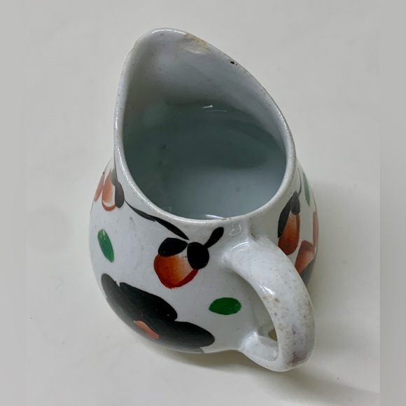 19th Century Vtg Gaudy Welsh Cyclamen Pattern Hand Painted Miniature Jug RARE - Picture 13 of 16